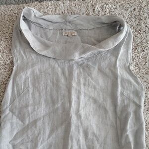 Light Gray Sleeveless Mini Dress - Brand Unspecified